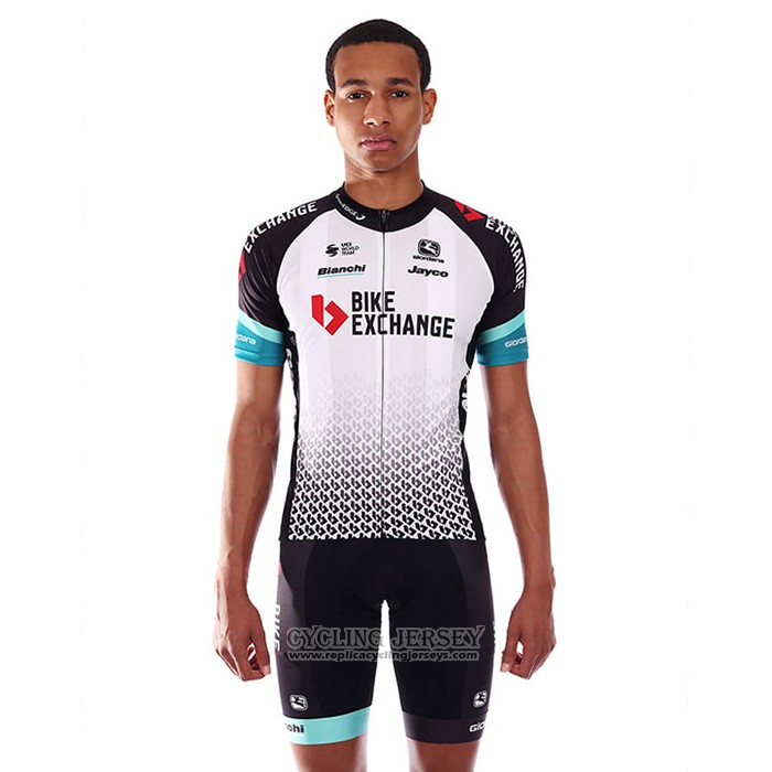 2021 Cycling Jersey Bike Exchange White Short Sleeve And Bib Short(1)